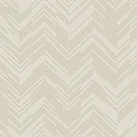 York Designer Series Polished Chevron Cream & Gold Wallpaper - SKU MD7225