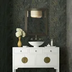York Designer Series Polished Marble Black Wallpaper | Wallpaper Twins York Designer Series Polished Marble Black Wallpaper - SKU KT2224