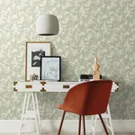 York Designer Series Pressed Leaves Green Wallpaper - SKU NA0517