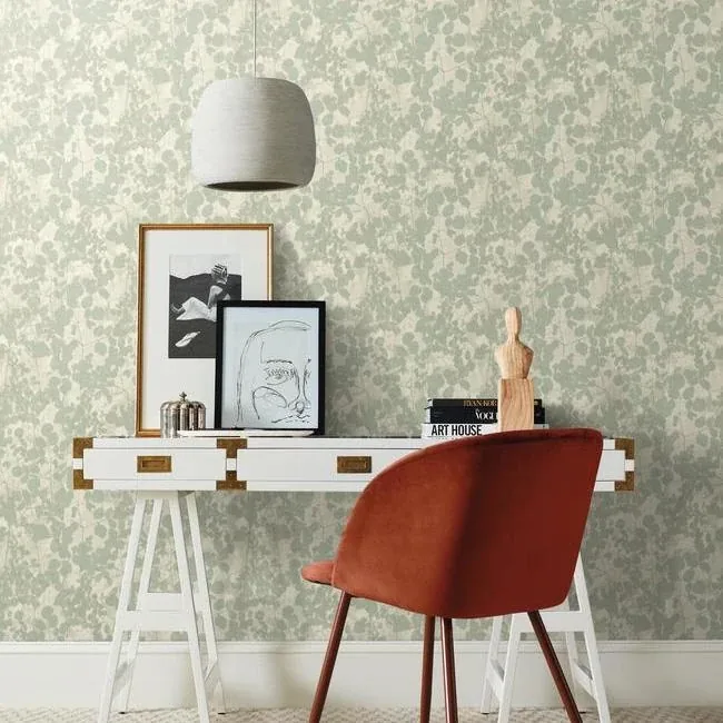 York Designer Series Pressed Leaves Green Wallpaper - SKU NA0517