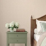 York Designer Series Priti Rose Floral Grid Wallpaper | Wallpaper Twins York Designer Series Priti Rose Floral Grid Wallpaper - SKU VP1335