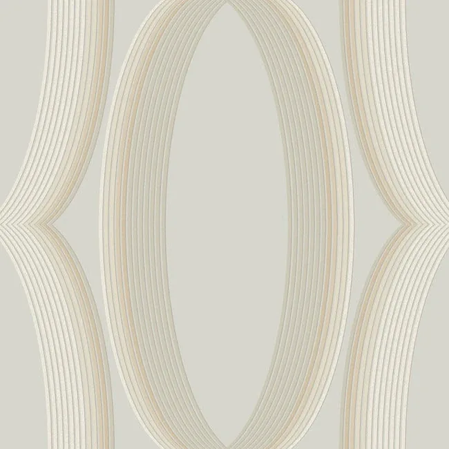 York Designer Series Progression Ogee Blonde Wallpaper - SKU EV3984