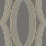 York Designer Series Progression Ogee Charcoal Wallpaper | Wallpaper Twins York Designer Series Progression Ogee Charcoal Wallpaper - SKU EV3986