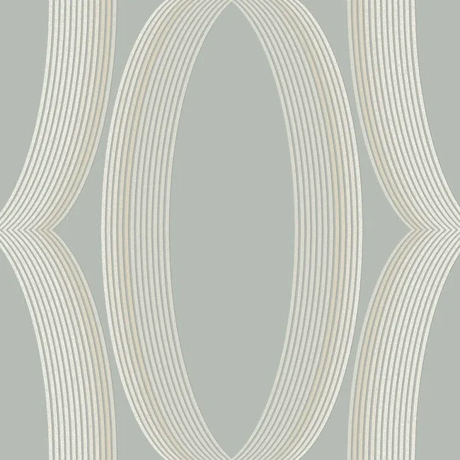 EV3985 | Progression Ogee Light Blue Wallpaper