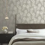 York Designer Series Regal Peacock Mink Wallpaper - SKU EV3941