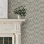 York Designer Series Regent Charcoal Wallpaper - SKU MX9671