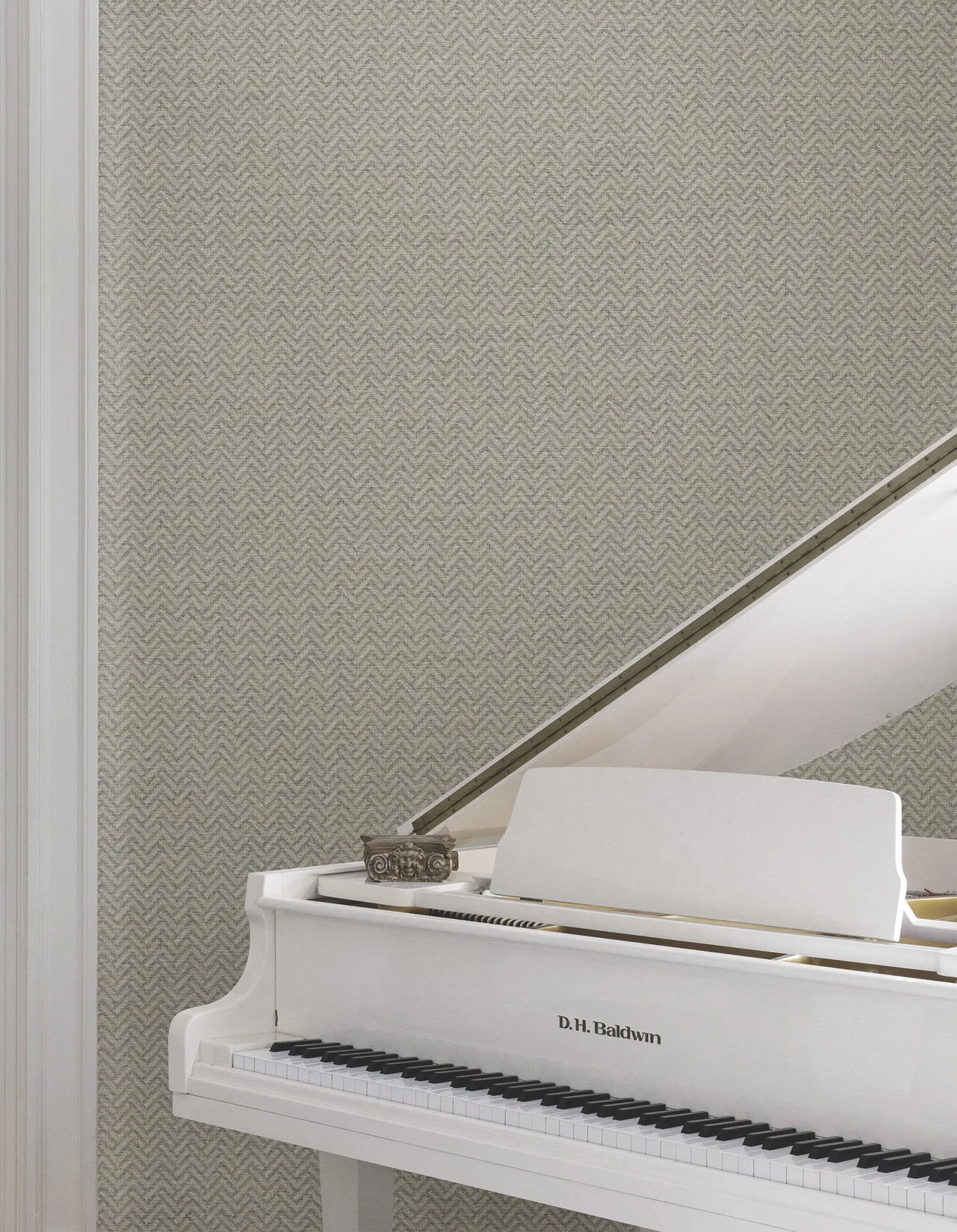 York Designer Series Regent Charcoal Wallpaper - SKU MX9671