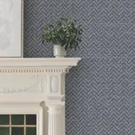York Designer Series Regent Navy Wallpaper - SKU MX9675