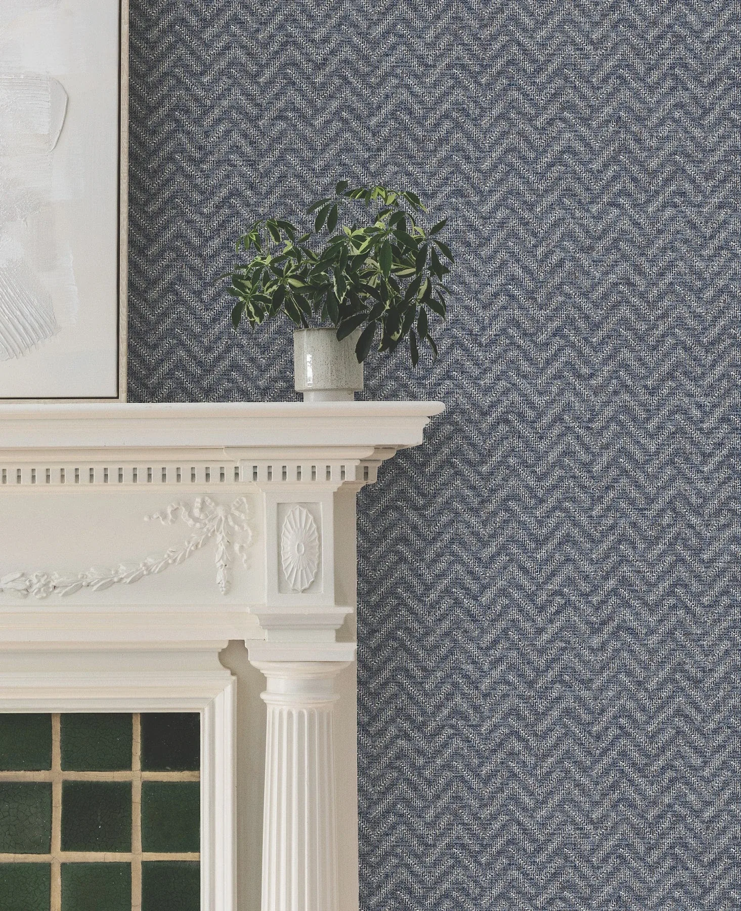 York Designer Series Regent Navy Wallpaper - SKU MX9675