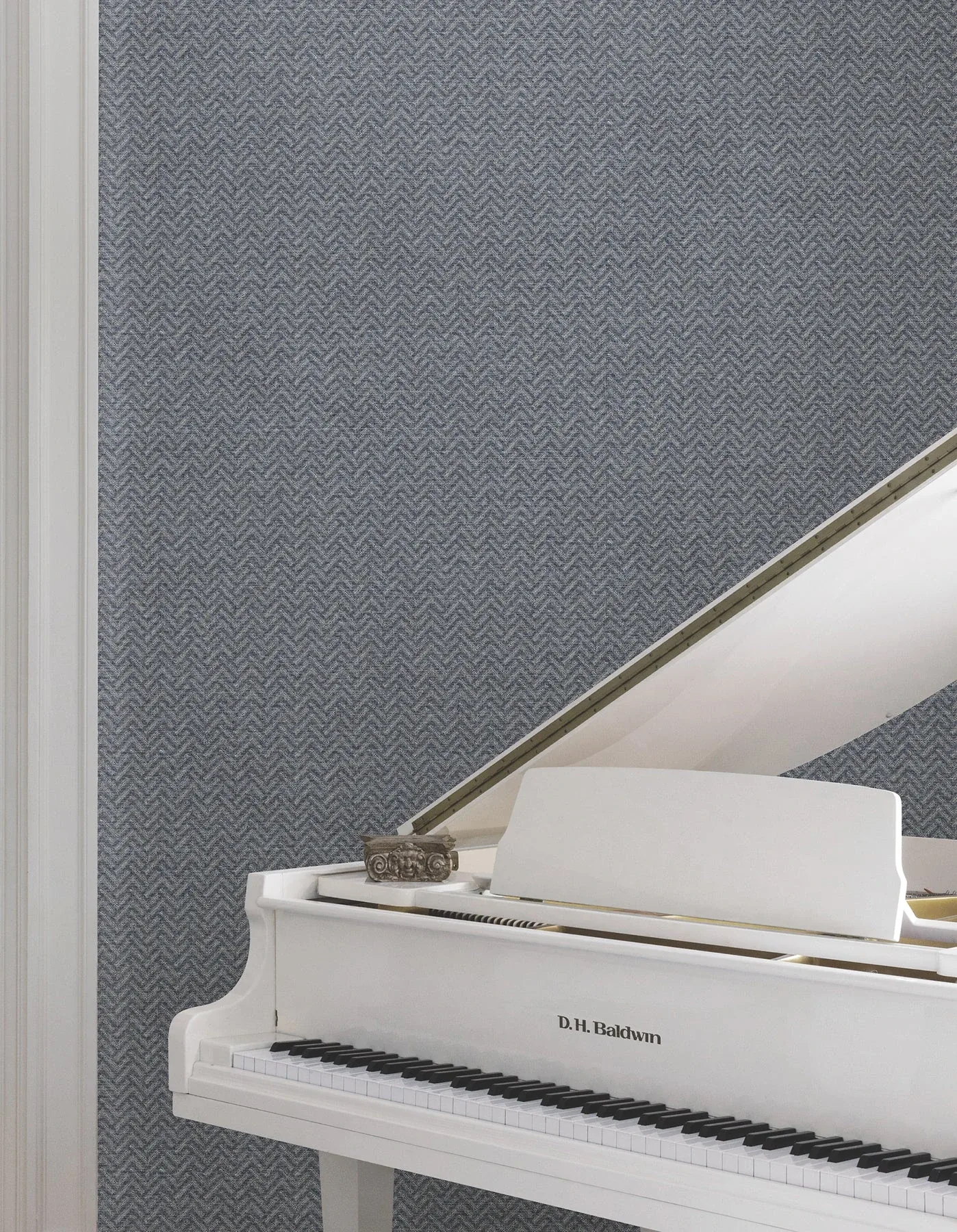 York Designer Series Regent Navy Wallpaper - SKU MX9675