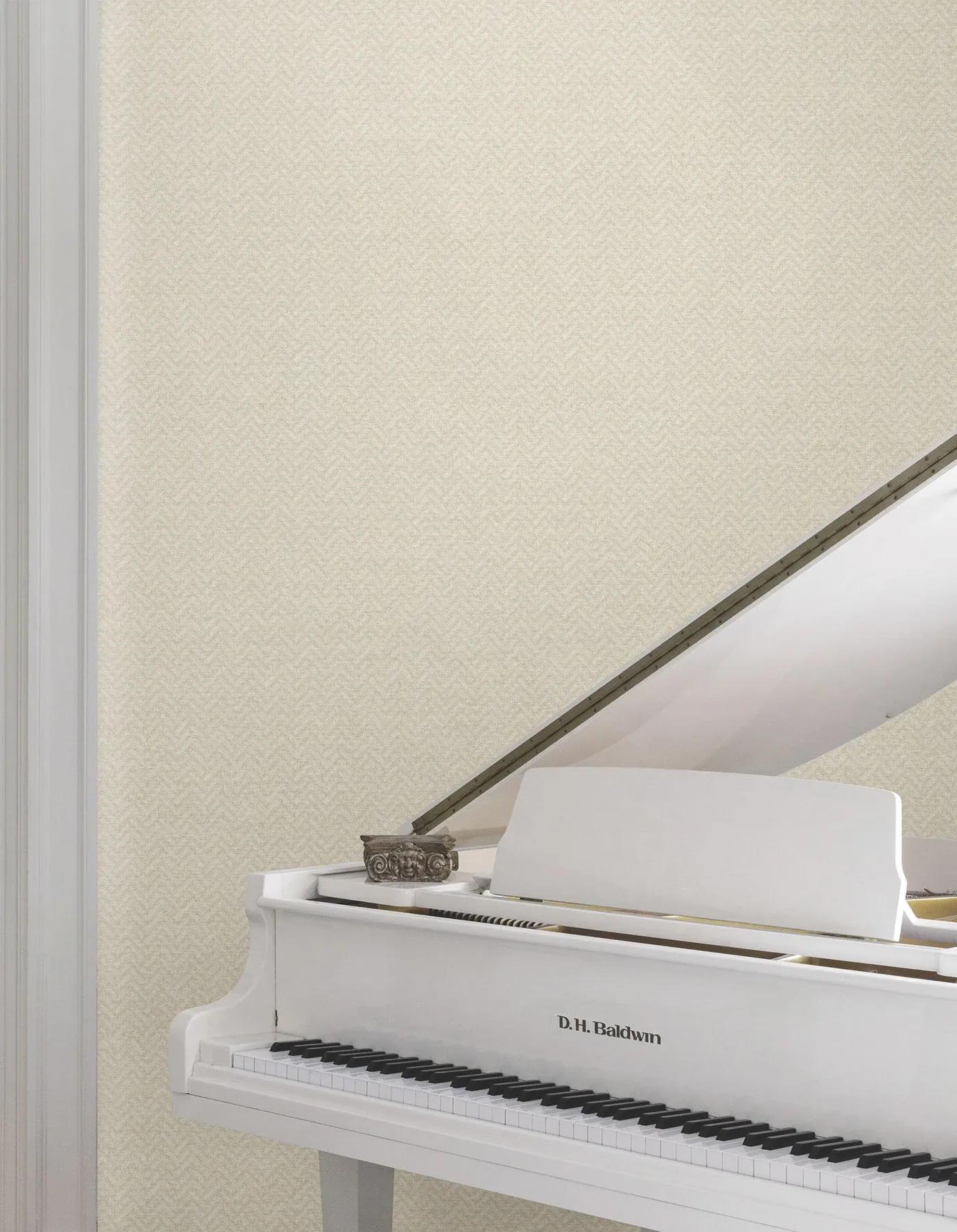 York Designer Series Regent Soft Beige Wallpaper - SKU MX9676
