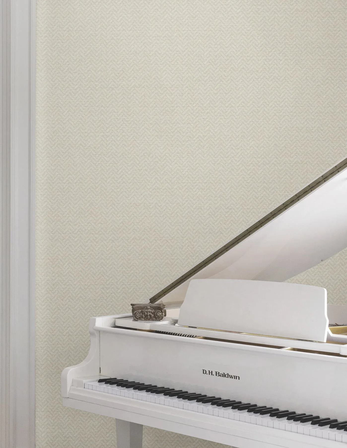 York Designer Series Regent Soft Grey Wallpaper - SKU MX9674