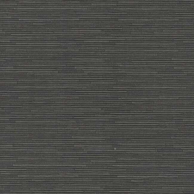 York Designer Series Ribbon Bamboo Black & Silver Metallic Wallpaper - SKU DD3835