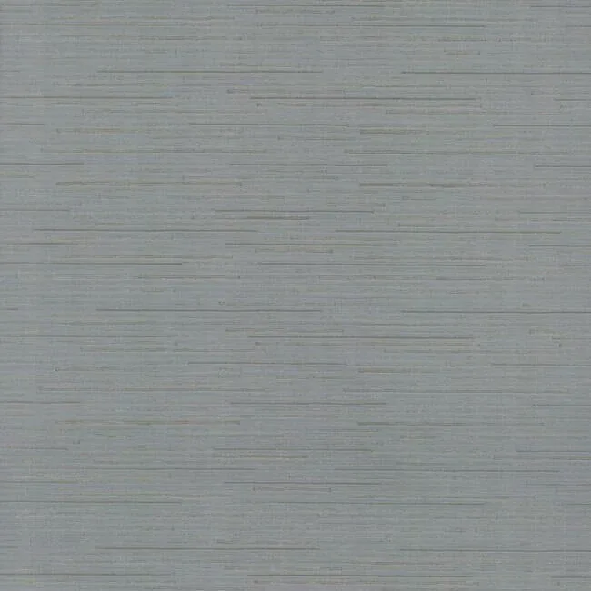 DD3834 | Ribbon Bamboo Blue & Silver Metallic Wallpaper