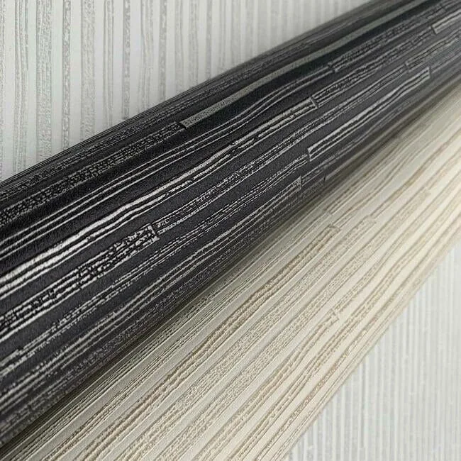 York Designer Series Ribbon Bamboo White & Silver Metallic Wallpaper - SKU DD3833