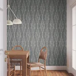 York Designer Series Rousseau Paperweave Charcoal Wallpaper - SKU LM5342