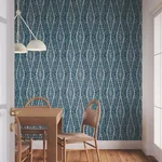 York Designer Series Rousseau Paperweave Indigo Wallpaper - SKU LM5344