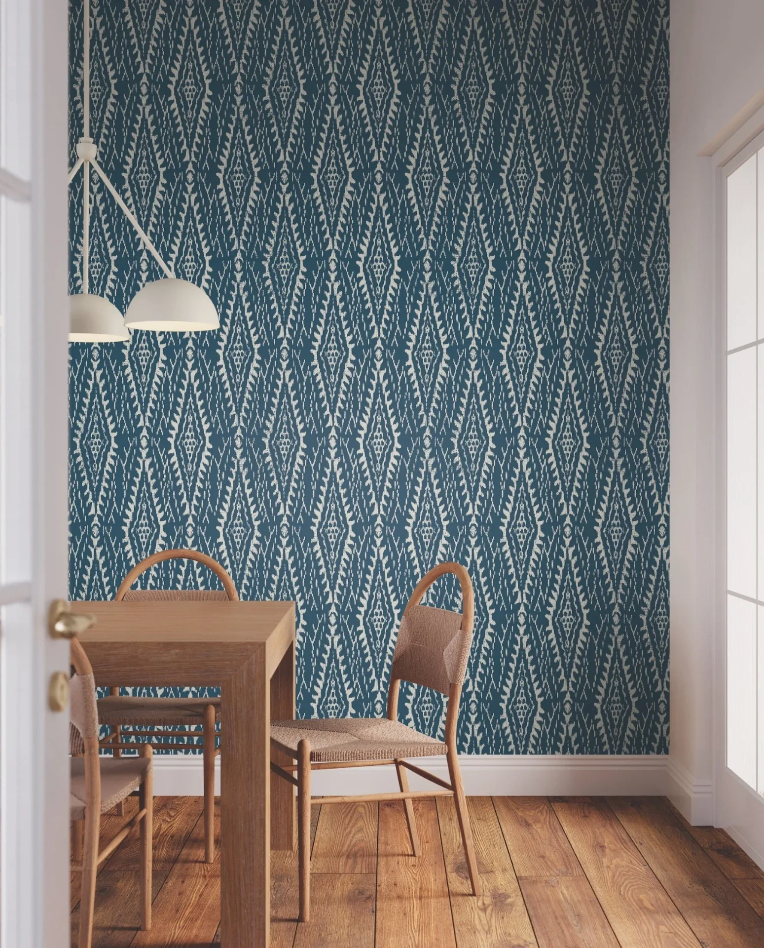 York Designer Series Rousseau Paperweave Indigo Wallpaper - SKU LM5344
