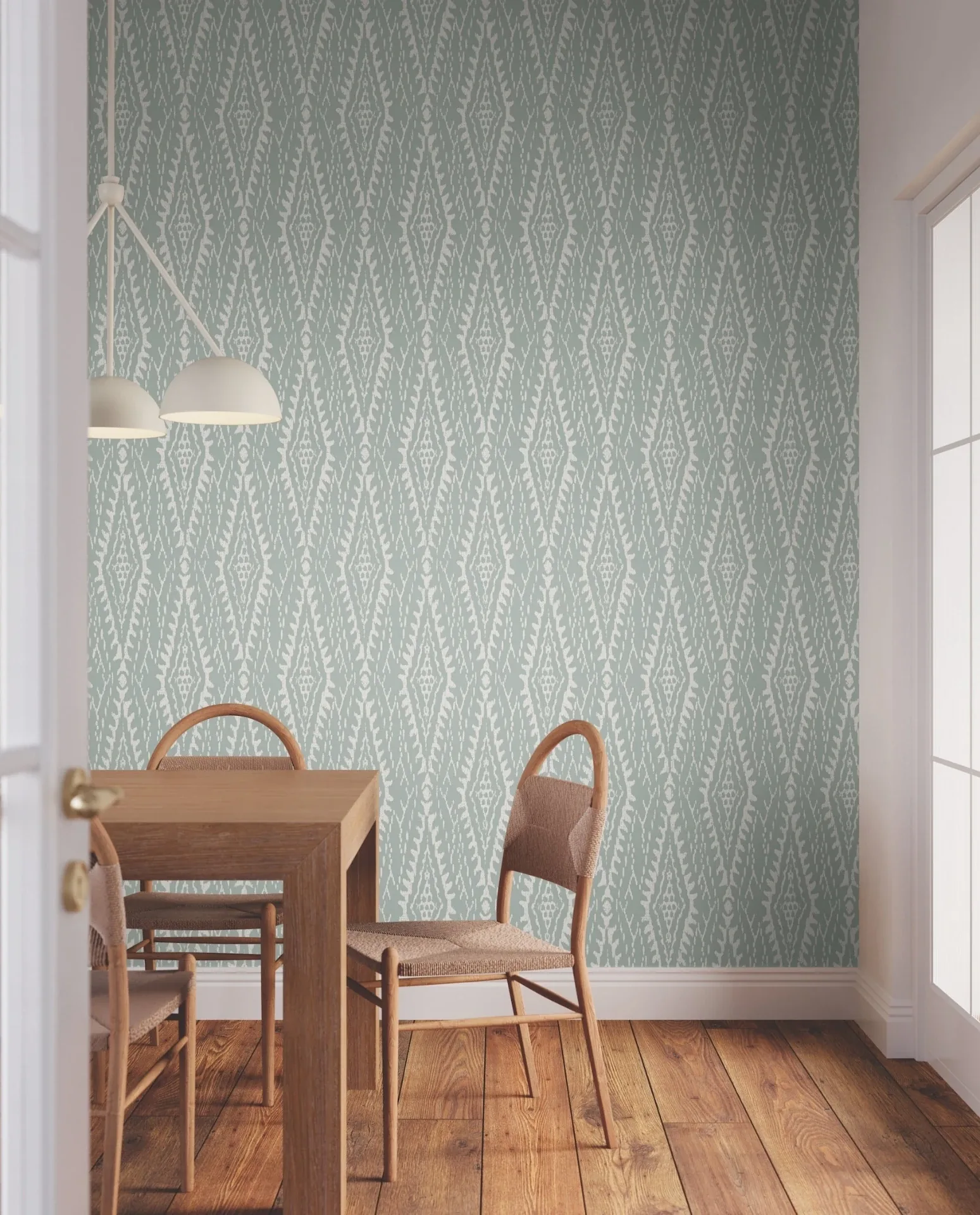 York Designer Series Rousseau Paperweave Sage Wallpaper - SKU LM5341
