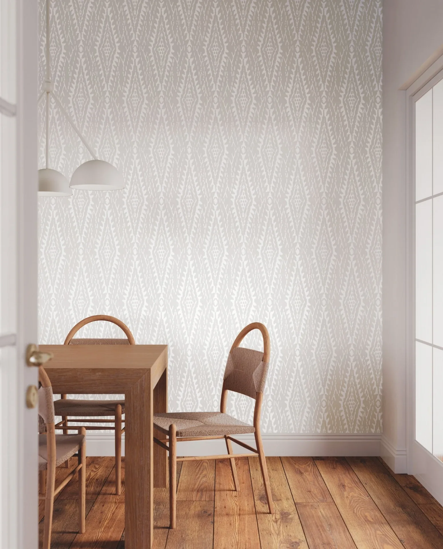 York Designer Series Rousseau Paperweave Warm Grey Wallpaper - SKU LM5345