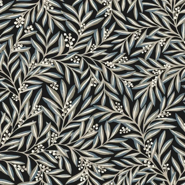 York Designer Series Rowan Black Wallpaper - SKU AC9135