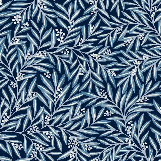 AC9133 | Rowan Navy Wallpaper