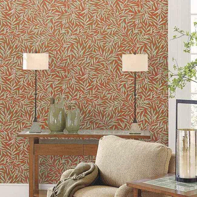 York Designer Series Rowan Rust Wallpaper - SKU AC9131