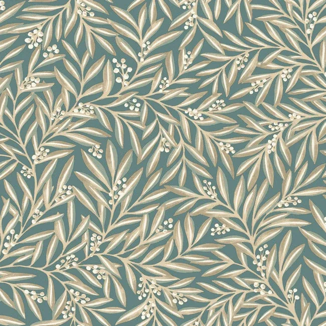 York Designer Series Rowan Teal Wallpaper - SKU AC9137