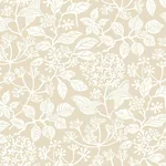 York Designer Series Rowen Beige Botanical Wallpaper - SKU VP1345