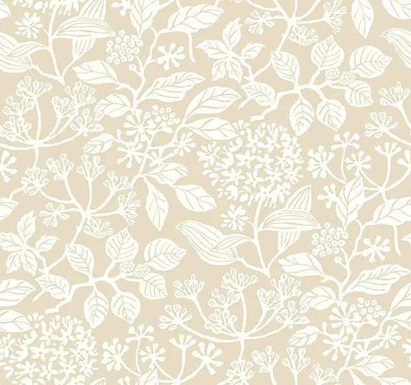 VP1345 | Rowen Beige Botanical Wallpaper