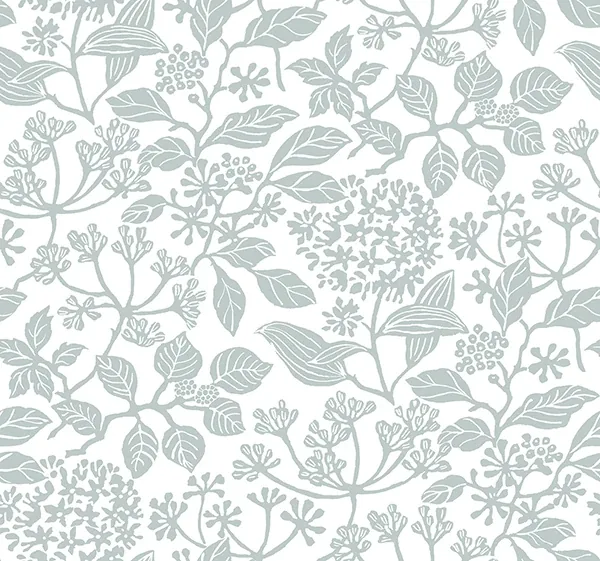VP1346 | Rowen Light Blue Botanical Wallpaper