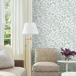 York Designer Series Rowen Light Blue Botanical Wallpaper - SKU VP1346