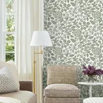 York Designer Series Rowen Olive Botanical Wallpaper - SKU VP1343