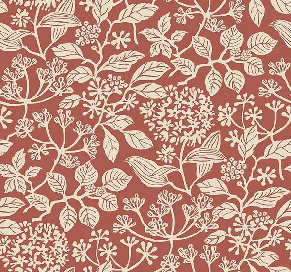 VP1342 | Rowen Ruby Botanical Wallpaper