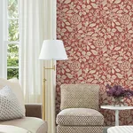 York Designer Series Rowen Ruby Botanical Wallpaper - SKU VP1342