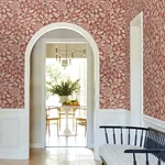 York Designer Series Rowen Ruby Botanical Wallpaper - SKU VP1342