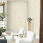 York Designer Series Royal Damask Beige Wallpaper | Wallpaper Twins York Designer Series Royal Damask Beige Wallpaper - SKU MX9641