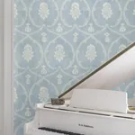 York Designer Series Royal Damask Blue Wallpaper | Wallpaper Twins York Designer Series Royal Damask Blue Wallpaper - SKU MX9644