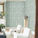 York Designer Series Royal Damask Jade Wallpaper | Wallpaper Twins York Designer Series Royal Damask Jade Wallpaper - SKU MX9645