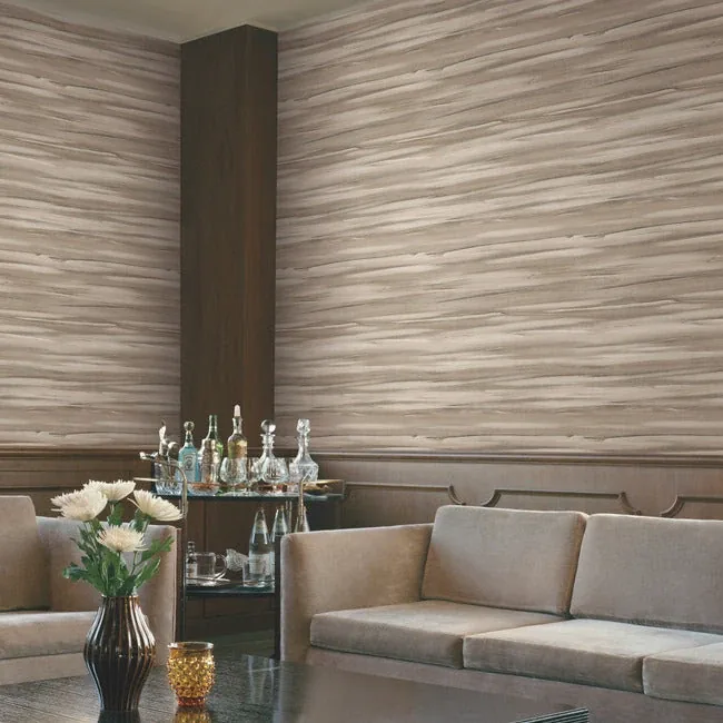 York Designer Series Sanctuary Tan Wallpaper - SKU DT5125