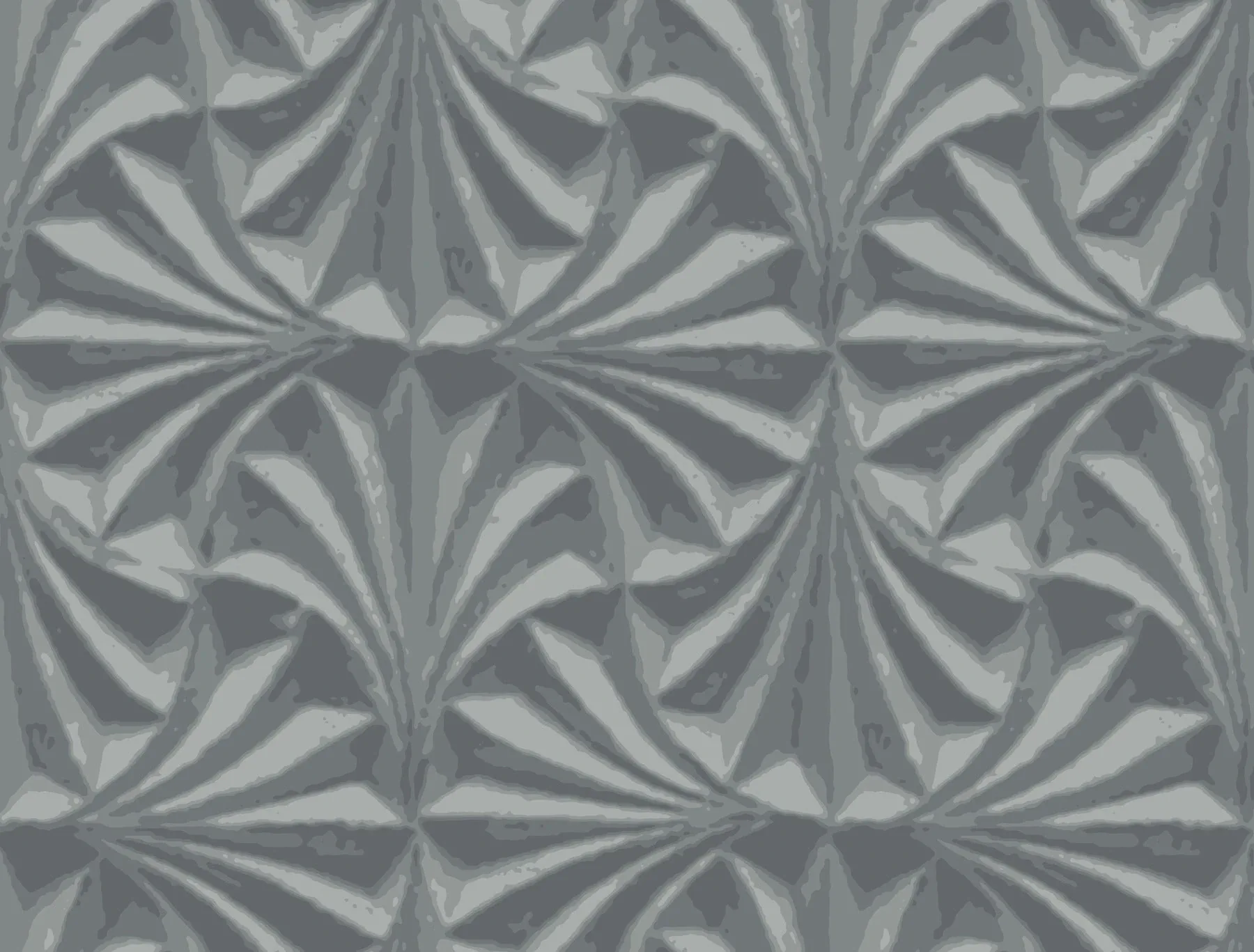 York Designer Series Sculpted Charcoal Fans Wallpaper - SKU NT6127