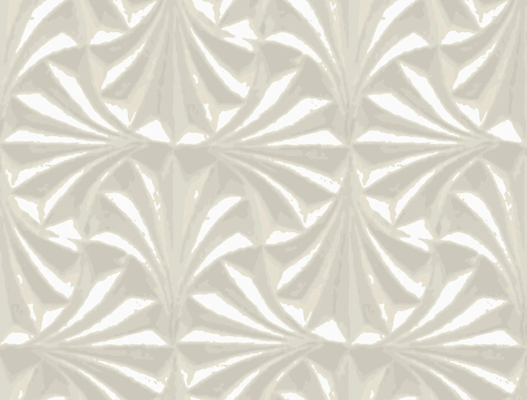 NT6129 | Sculpted Ivory Fans Wallpaper
