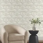 York Designer Series Sculpted Ivory Fans Wallpaper | Wallpaper Twins York Designer Series Sculpted Ivory Fans Wallpaper - SKU NT6129