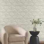 York Designer Series Sculpted Taupe Fans Wallpaper | Wallpaper Twins York Designer Series Sculpted Taupe Fans Wallpaper - SKU NT6128