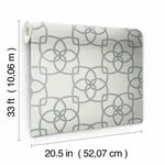 York Designer Series Serendipity Pale Grey Metallic Wallpaper - SKU Y6200205