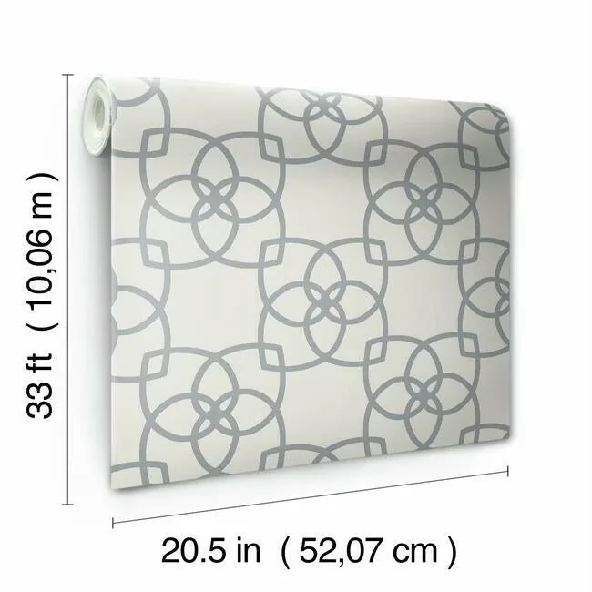 York Designer Series Serendipity Pale Grey Metallic Wallpaper - SKU Y6200205