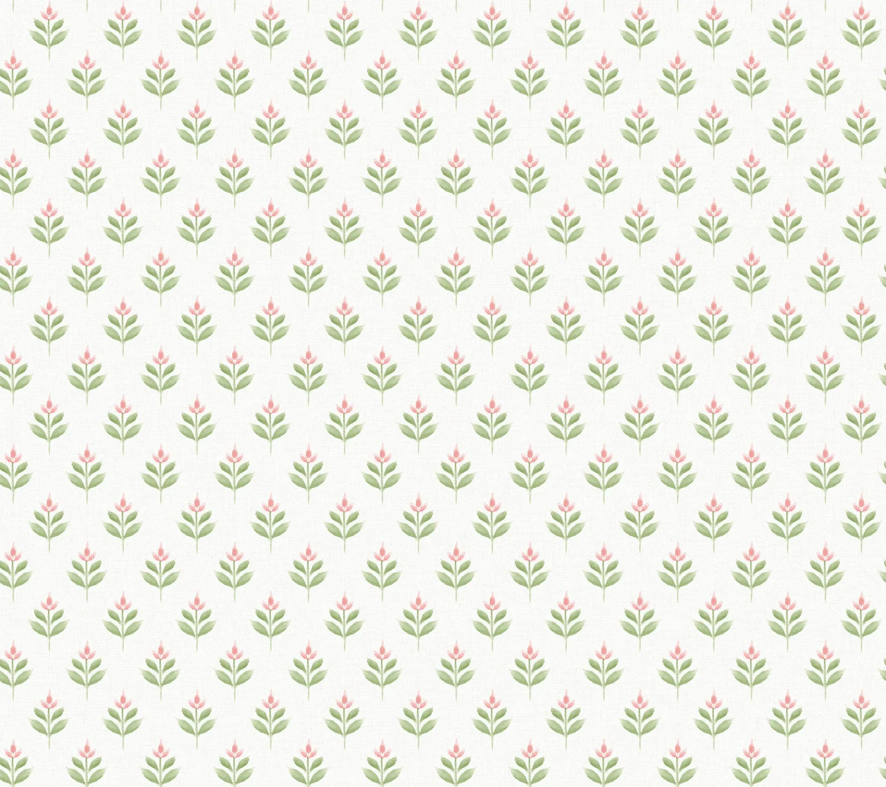 LL3236 | Serene Villa Pink Floral Stamp Wallpaper