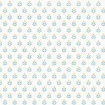 York Designer Series Serene Villa Teal Floral Stamp Wallpaper - SKU LL3233