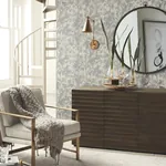 York Designer Series Shimmering Foliage Cream & Silver Wallpaper - SKU MD7141
