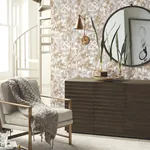 York Designer Series Shimmering Foliage White & Gold Wallpaper - SKU NW3583
